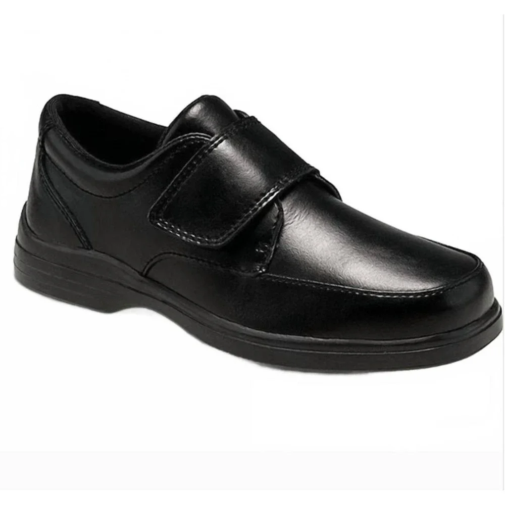 Hush Puppies Gavin Dress Shoes Boys 8.5W Black Leather Oxford Classic Formal